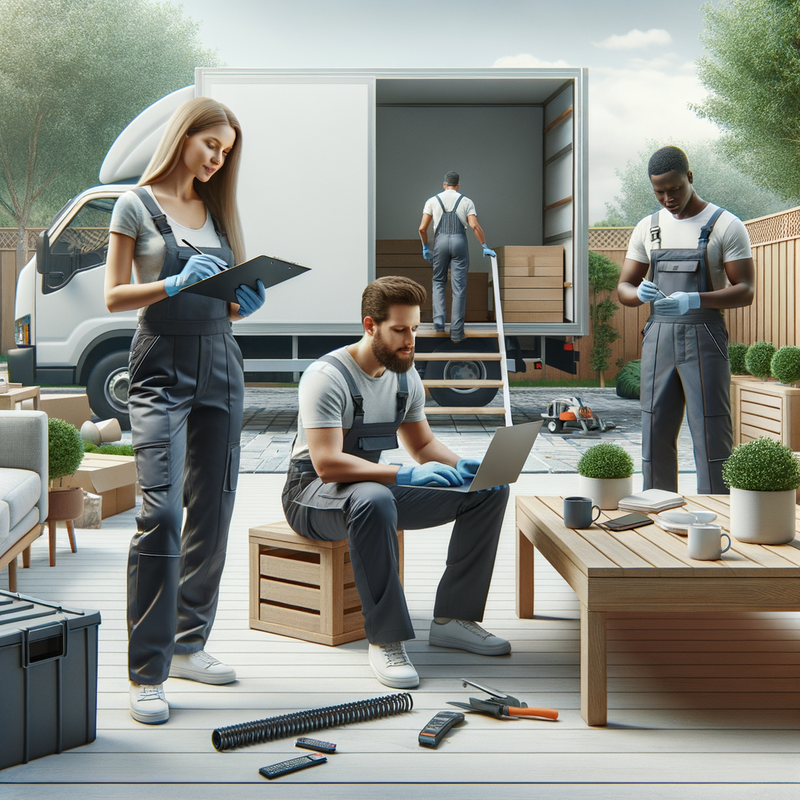 Expert team handling patio organization project in Toledo